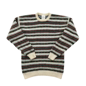 Vintage Love Sweter Wełniany w Paski XL Vintage Streetwear - widok ogólny przód vintage
