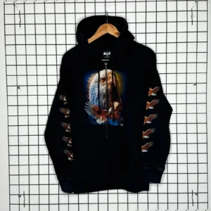 WiLD Bluza z Kapturem Eagle XL Vintage Streetwear Retro - zdjęcie 2