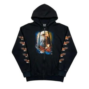 WiLD Bluza z Kapturem Eagle XL Vintage Streetwear Retro - widok ogólny przód vintage