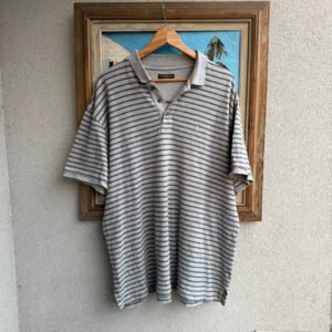YSL Yves Saint Laurent Polo Paski XXL Vintage Streetwear - zdjęcie 2