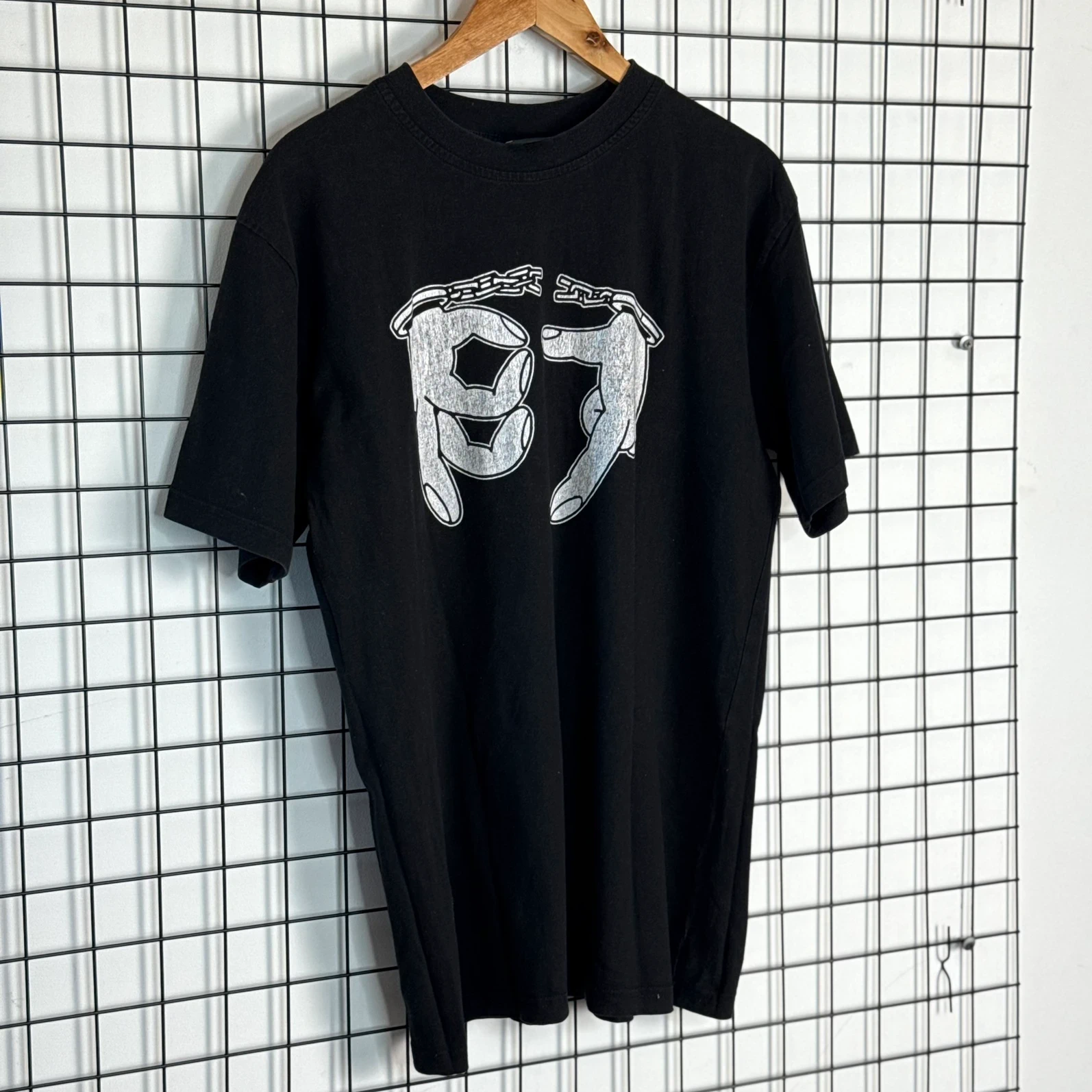 187 Strassenbande T-shirt Bandowy Czarny M Vintage - zdjęcie 3