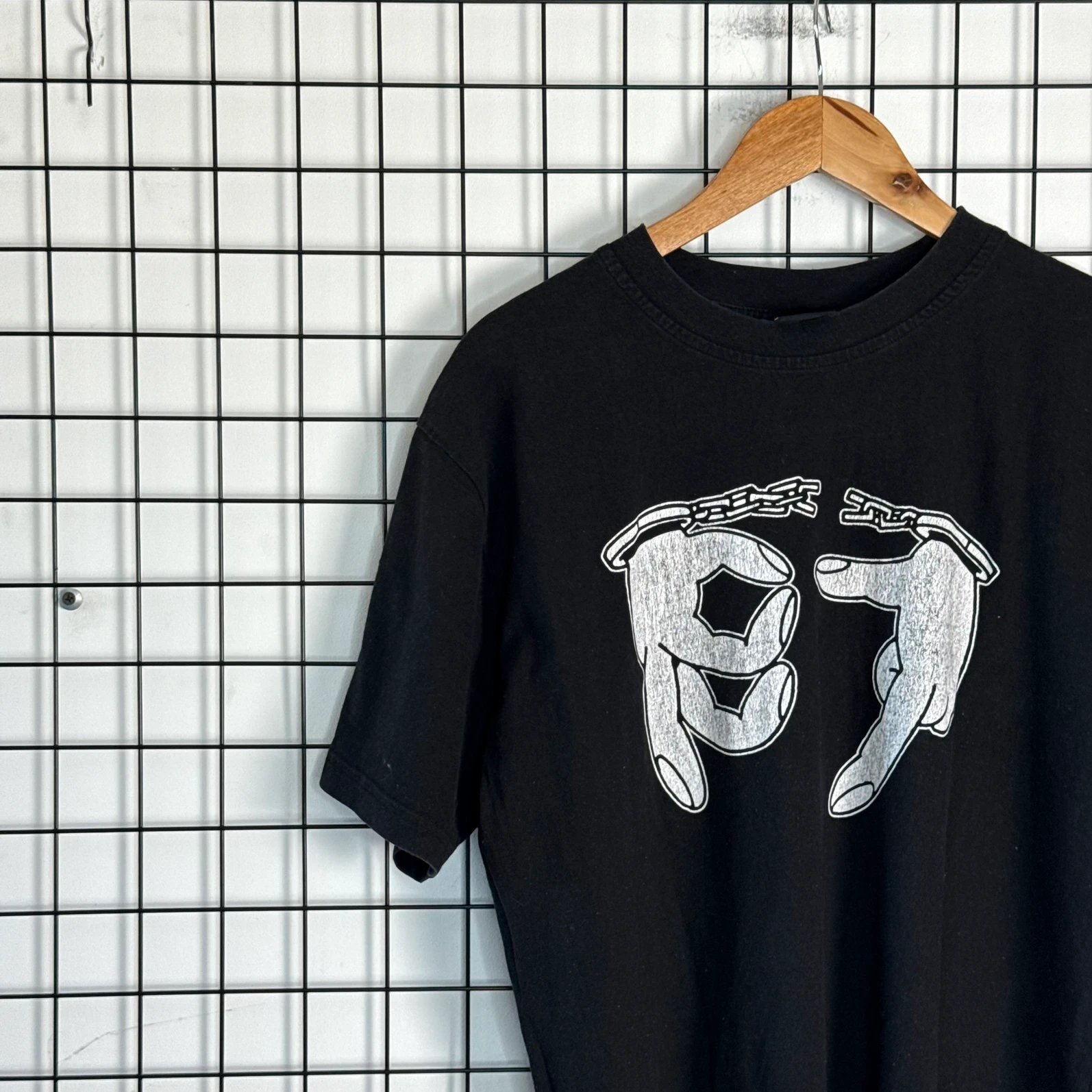 187 Strassenbande T-shirt Bandowy Czarny M Vintage - zdjęcie 4