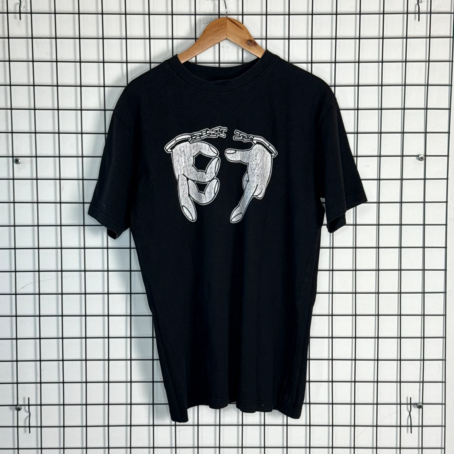 187 Strassenbande T-shirt Bandowy Czarny M Vintage - zdjęcie 2