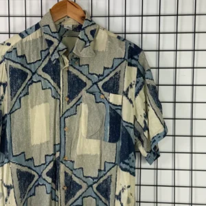 Abstract Koszula Abstract Print L Vintage Streetwear - zdjęcie 4