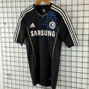 Adidas Koszulka Chelsea Czarna M Vintage Retro Streetwear - zdjęcie 4