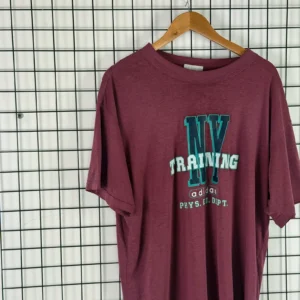 Adidas T-shirt Bordowy XL Vintage Retro Streetwear - zdjęcie 4