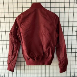 Alpha Industries Kurtka Bomberka Bordowa S Vintage Retro - zdjęcie 3