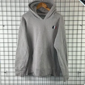 Ami Paris Bluza z Kapturem Szara L Vintage Streetwear - zdjęcie 2