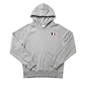 Ami Paris Bluza z Kapturem Szara L Vintage Streetwear - widok ogólny przód vintage