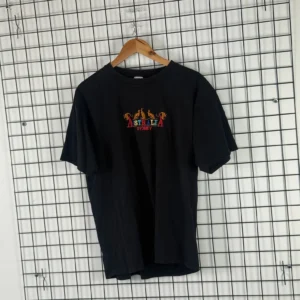Australia Koszulka z Haftem Czarna L Vintage Streetwear - zdjęcie 3
