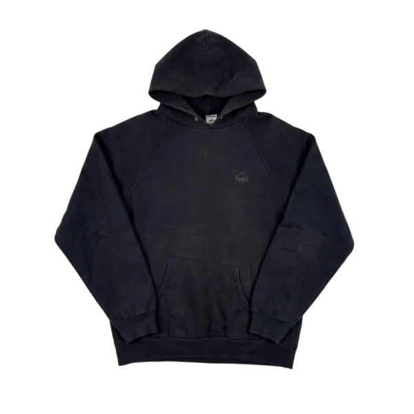 Blank Bluza Hoodie Sunfaded Czarna L Vintage Streetwear - widok ogólny przód vintage