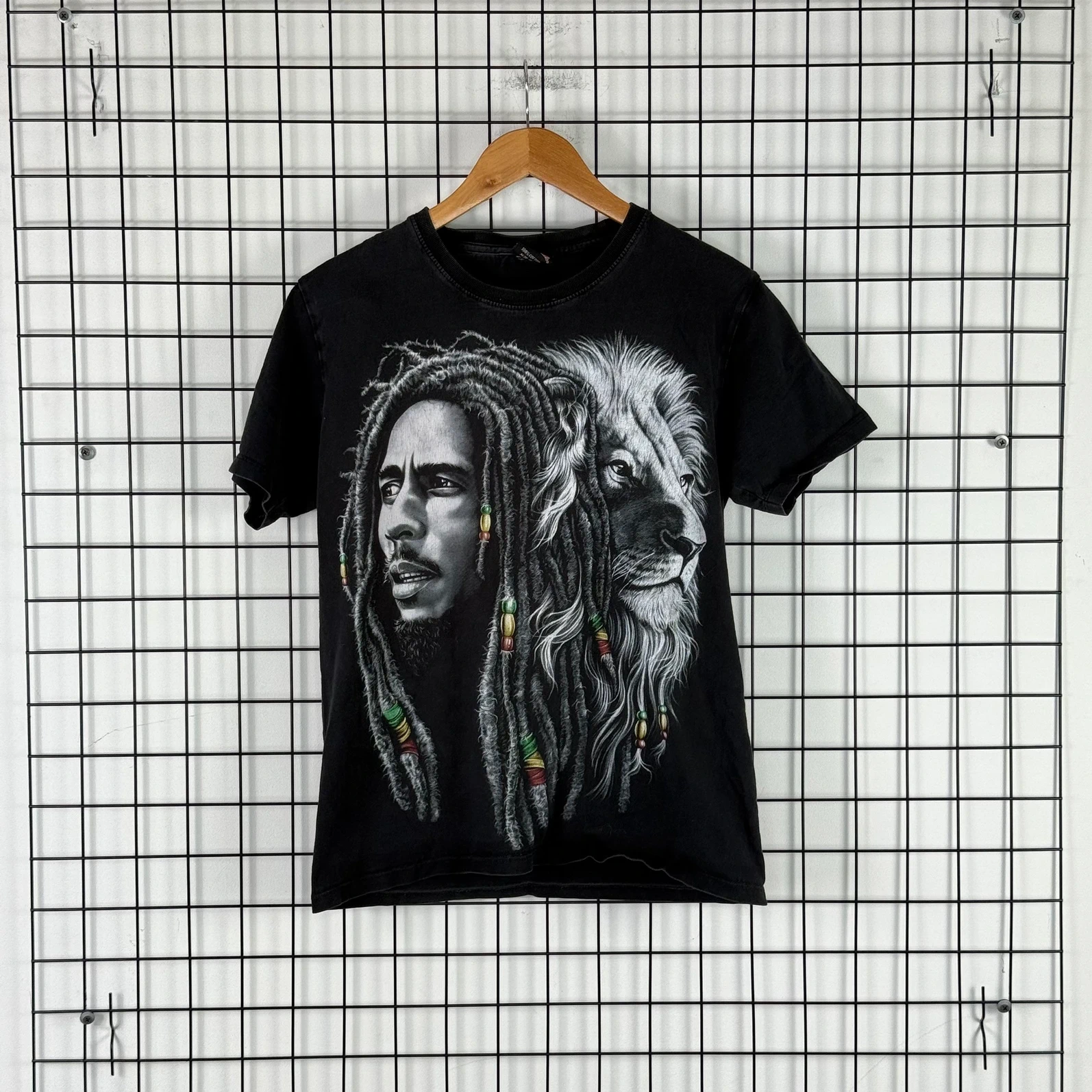 Bob Marley Koszulka T-shirt Lew M Vintage Retro Streetwear - zdjęcie 2