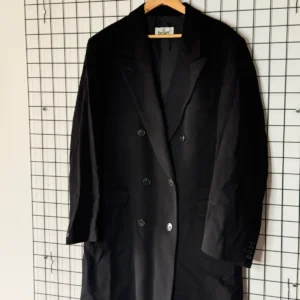 Bugatti Płaszcz Męski Czarny Rozmiar L Vintage Retro Streetwear - zdjęcie 4