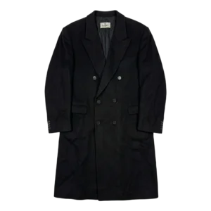 Bugatti Płaszcz Męski Czarny Rozmiar L Vintage Retro Streetwear - widok ogólny przód vintage