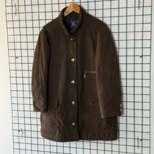 Burberry Kurtka Pikowana Brązowa M Vintage Streetwear - zdjęcie 4