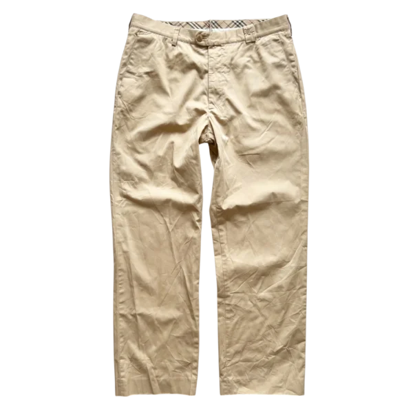 Burberry Spodnie Męskie Eleganckie M Vintage Streetwear - widok ogólny przód vintage