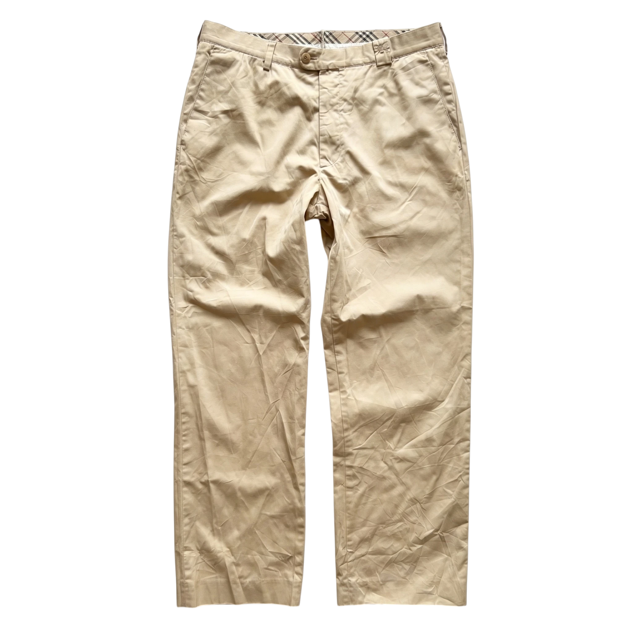 Burberry Spodnie Męskie Eleganckie M Vintage Streetwear - widok ogólny przód vintage