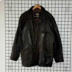 Camel Active Kurtka Skórzana Owcza Brązowa L Vintage Retro - zdjęcie 2