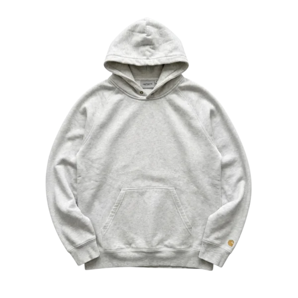 Carhartt Bluza z Kapturem Szara M Vintage Streetwear - widok ogólny przód vintage