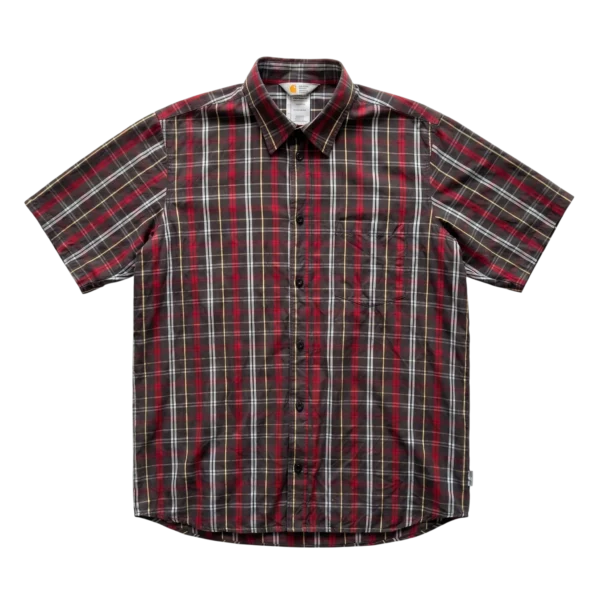 Carhartt Koszula w Kratę WIP Workwear L Vintage Streetwear - widok ogólny przód vintage
