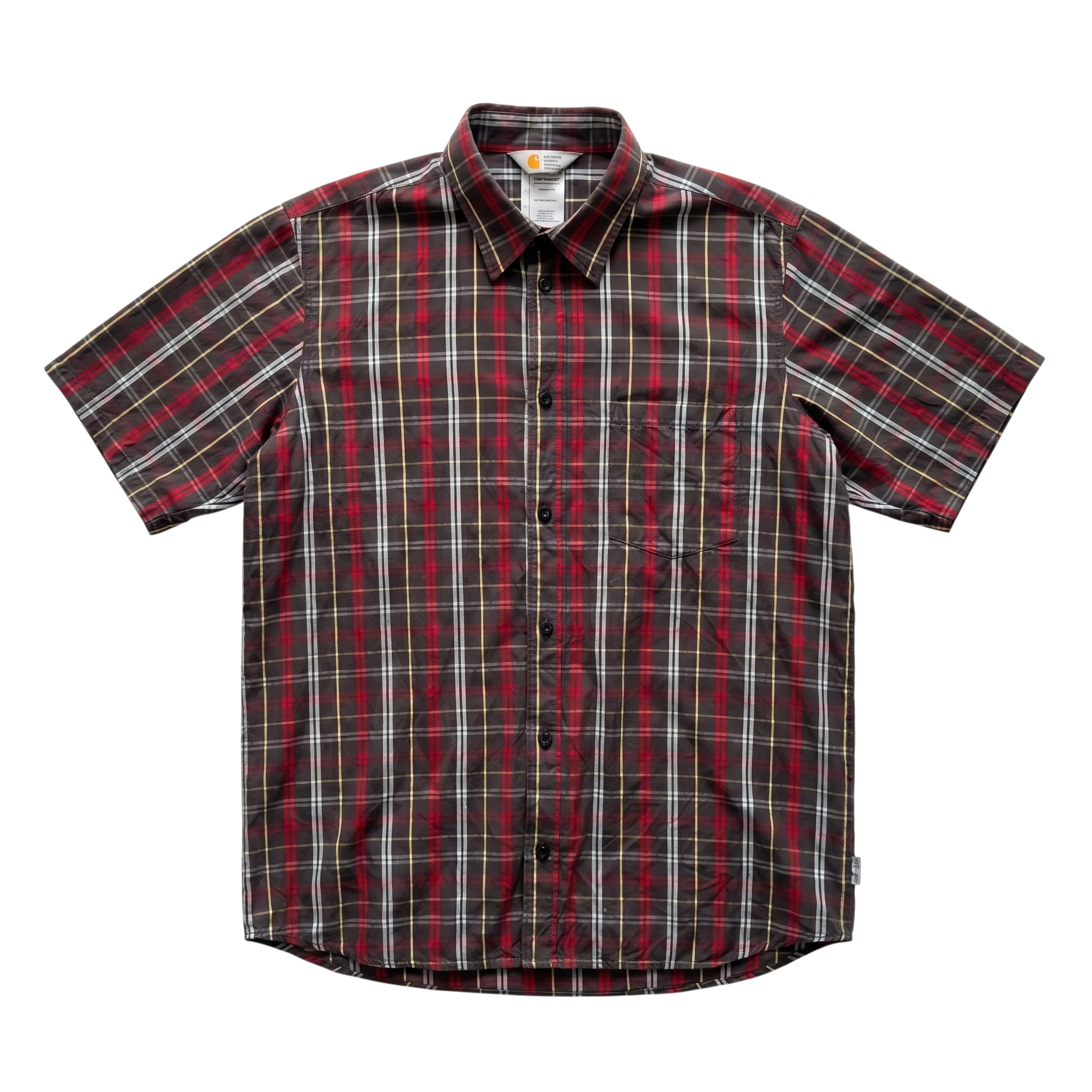 Carhartt Koszula w Kratę WIP Workwear L Vintage Streetwear - widok ogólny przód vintage