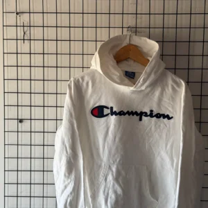 Champion Bluza z Kapturem Biała M Vintage Streetwear - zdjęcie 3