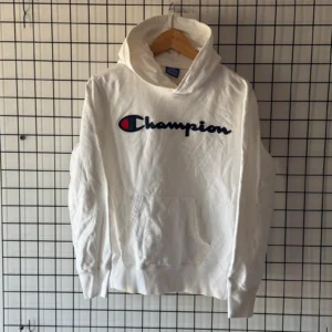 Champion Bluza z Kapturem Biała M Vintage Streetwear - zdjęcie 2