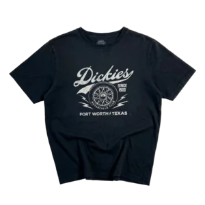 Dickies Koszulka Czarna z Nadrukiem M Vintage Streetwear - widok ogólny przód vintage