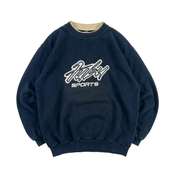 FUBU Bluza Retro Hip Hop L Vintage Streetwear - widok ogólny przód vintage