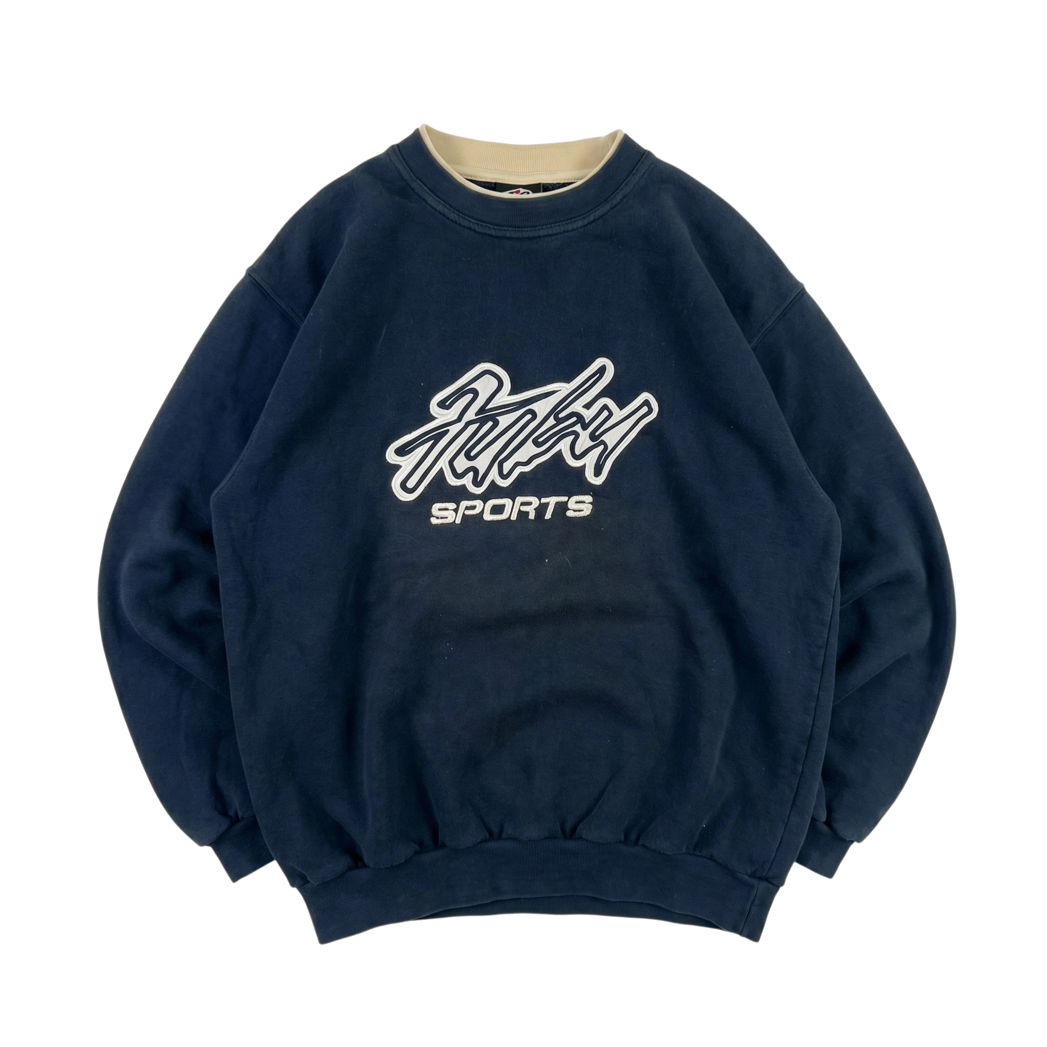 FUBU Bluza Retro Hip Hop L Vintage Streetwear - widok ogólny przód vintage