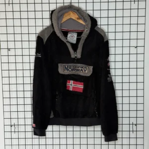 Geographical Norway Bluza Hoodie Polarowa M Vintage Retro - zdjęcie 2