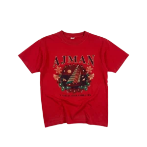 Graphic Tee Koszulka Dubai ZEA M Vintage Streetwear Retro - widok ogólny przód vintage