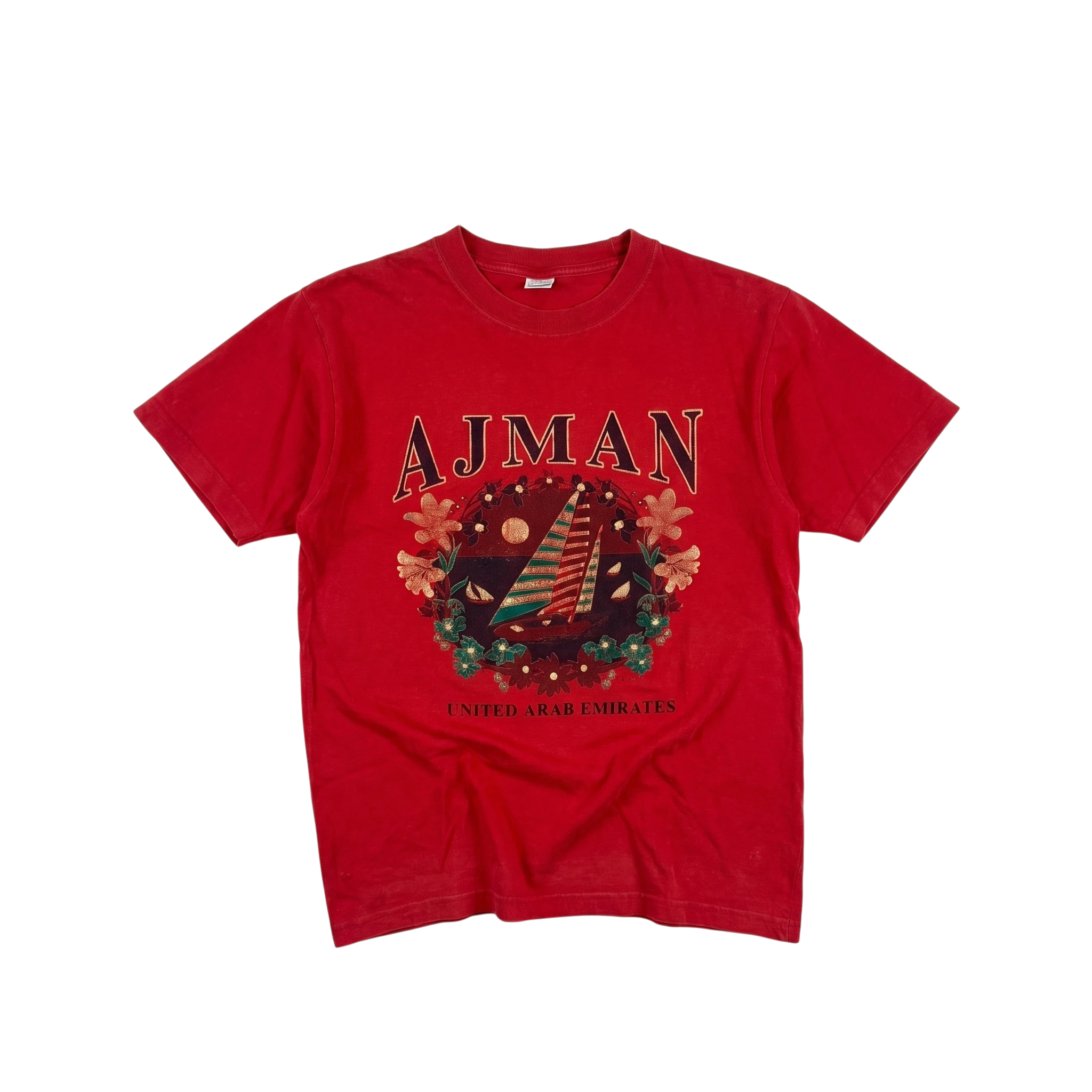 Graphic Tee Koszulka Dubai ZEA M Vintage Streetwear Retro - widok ogólny przód vintage