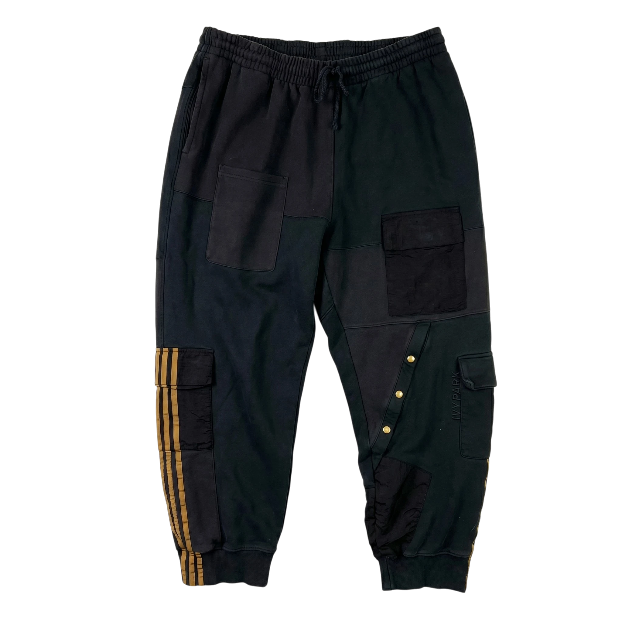 Ivy Park Spodnie Dresowe Czarne XL Vintage Streetwear - widok ogólny przód vintage