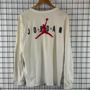 Jordan Longsleeve Beżowy L Vintage Retro Streetwear - zdjęcie 2