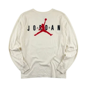 Jordan Longsleeve Beżowy L Vintage Retro Streetwear - widok ogólny przód vintage