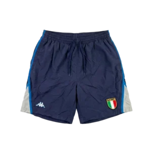 Kappa Spodenki Italia Niebieskie M Vintage Streetwear - widok ogólny przód vintage