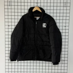 Karl Kani Kurtka Puchowa Czarna M Vintage Streetwear Retro - zdjęcie 2