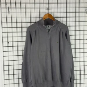 Lacoste Sweter Vintage 90s Half Zip XL Retro Streetwear - zdjęcie 4