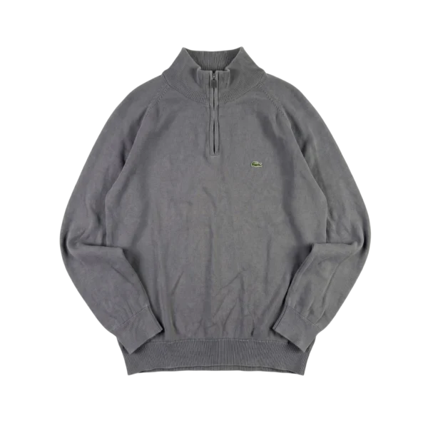 Lacoste Sweter Vintage 90s Half Zip XL Retro Streetwear - widok ogólny przód vintage
