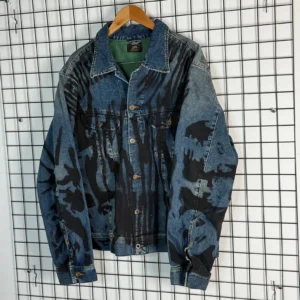Lee Kurtka Katana Jeansowa Niebieska XL Vintage Streetwear - zdjęcie 4