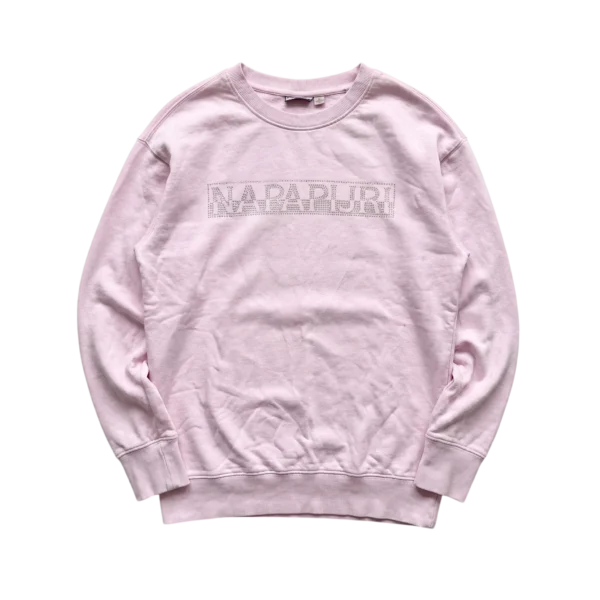 Napapijri Bluza Damska Outdoor Kryształki L Vintage Retro - widok ogólny przód vintage