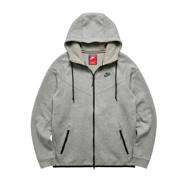Nike Bluza Tech Fleece Szara M Vintage Streetwear - widok ogólny przód vintage