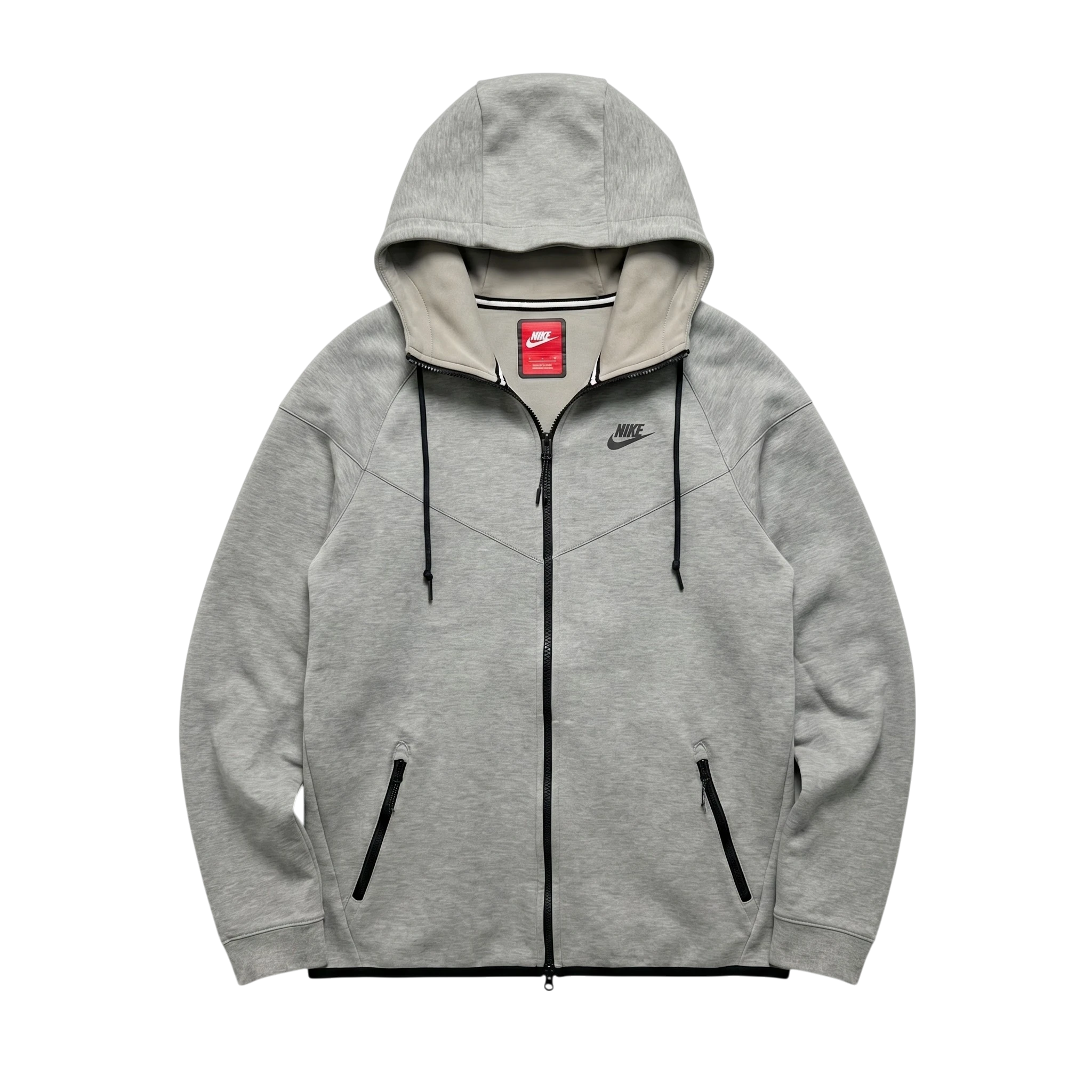 Nike Bluza Tech Fleece Szara M Vintage Streetwear - widok ogólny przód vintage