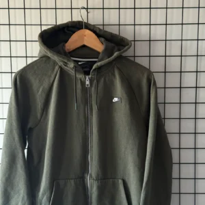 Nike Bluza Zielona Swoosh Hoodie ZIP M Vintage Streetwear - zdjęcie 3