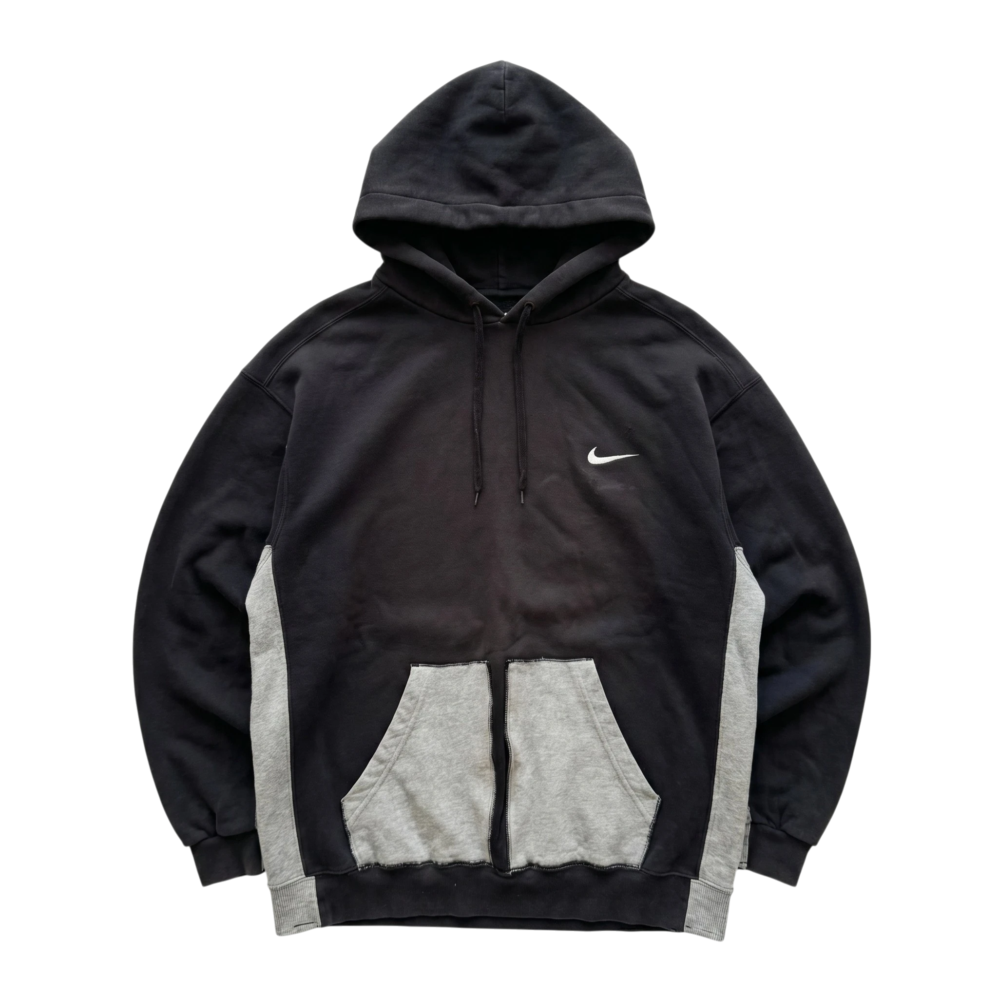 Nike Bluza z Kapturem Mini Swoosh XL Vintage Streetwear - widok ogólny przód vintage