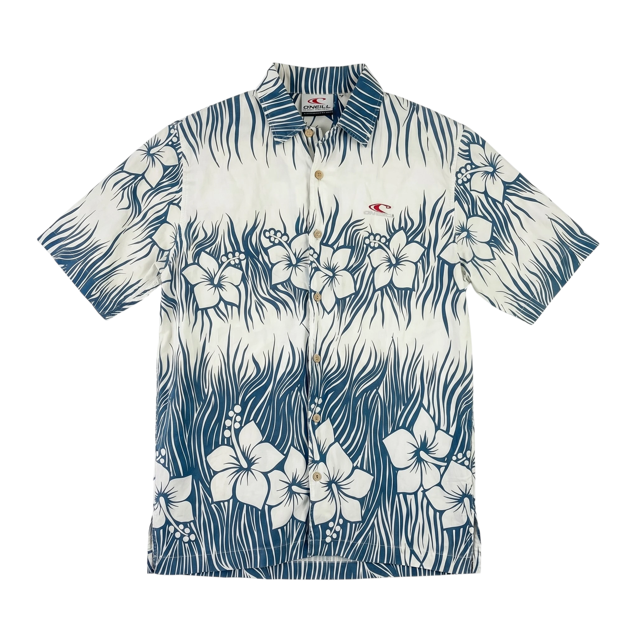 O'Neill Koszula M Vintage Retro Surf Streetwear Niebieska - widok ogólny przód vintage