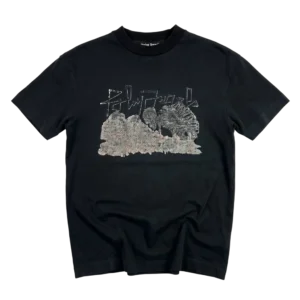 Palm Angels T-shirt Czarny Streetwear M Vintage Retro - widok ogólny przód vintage