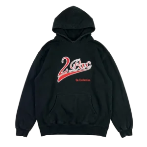 RAP Bluza Tupac Hip Hop Hoodie L Vintage Streetwear - widok ogólny przód vintage