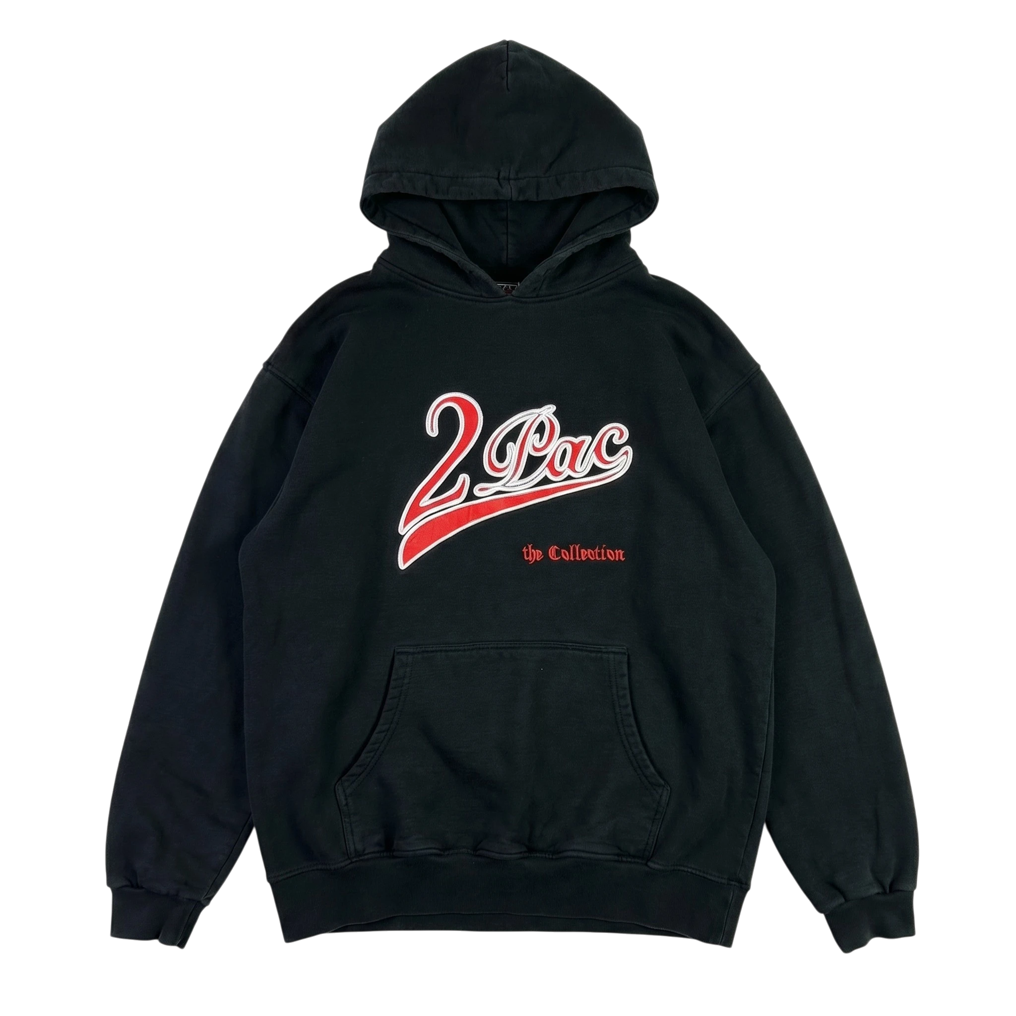 RAP Bluza Tupac Hip Hop Hoodie L Vintage Streetwear - widok ogólny przód vintage